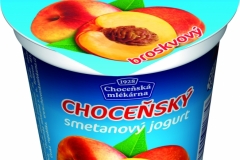 6400 - Choceňský smetanový jogurt broskev 150 g