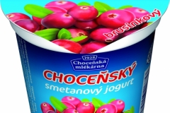 6403 - Choceňský smetanový jogurt brusinka 150 g